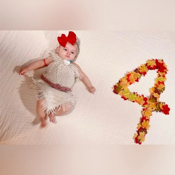 Pocahontas Crochet ,Outfit, Baby Outfit, Halloween Costume, Dress